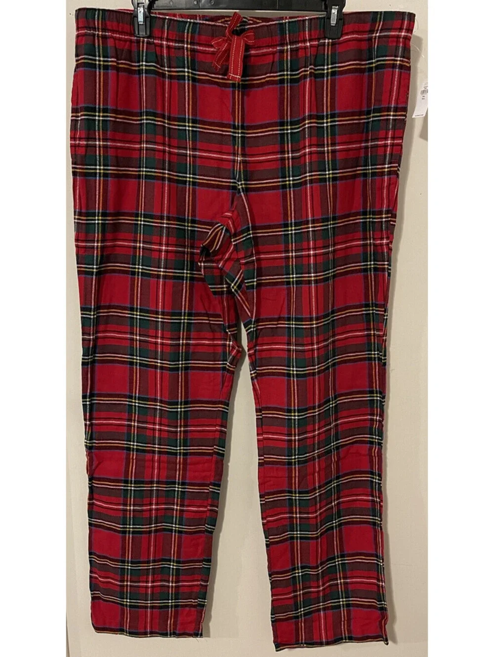 Old Navy Mens 2xl Red Plaid Cotton Lounge PJ Pants w/Pockets NWT! A5624